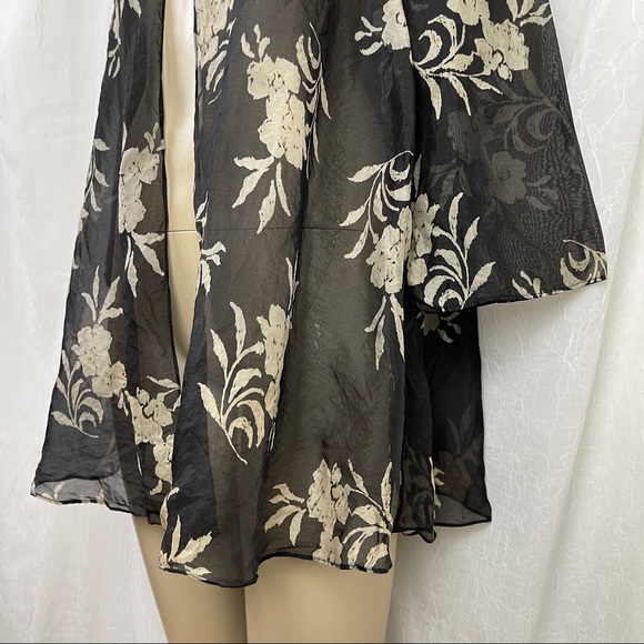 🚫SOLD🚫 VTG 80’s Jeannene Booher Sheer Black Cover Up - Picture 6 of 16